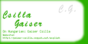 csilla gaiser business card
